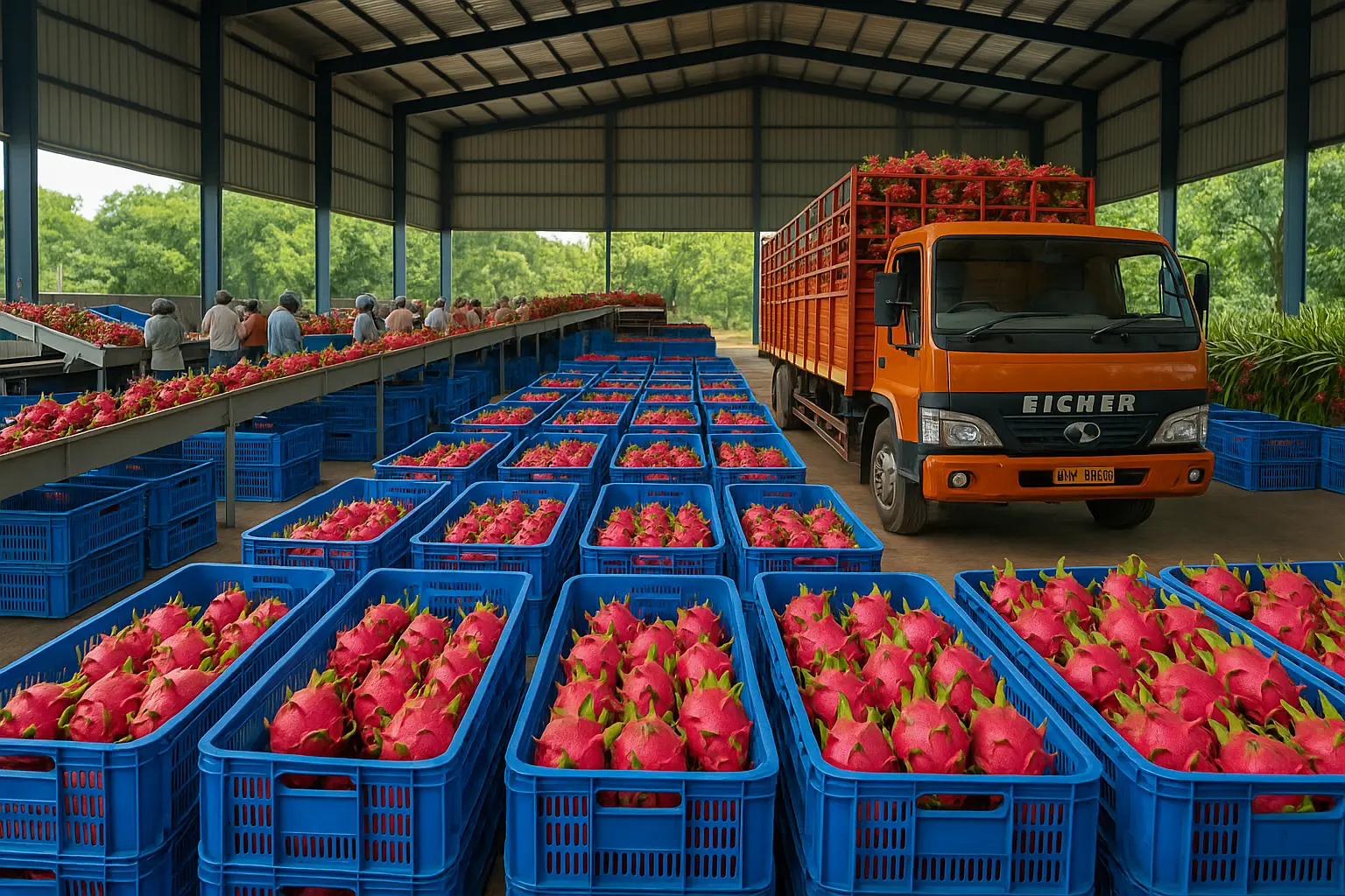 Dragon fruit warehouse