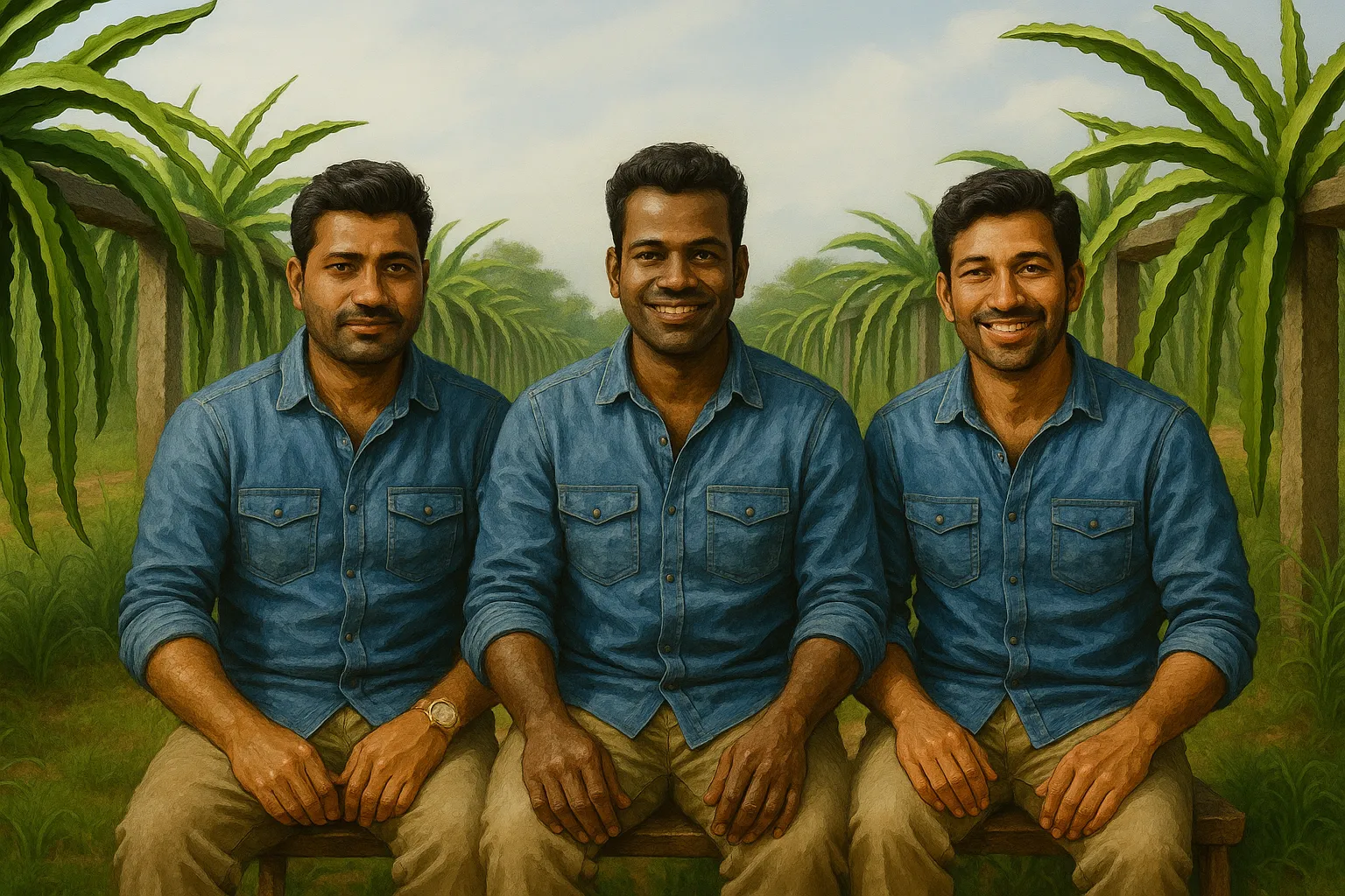 The Kurela brothers who took over the farm and began its modern era
